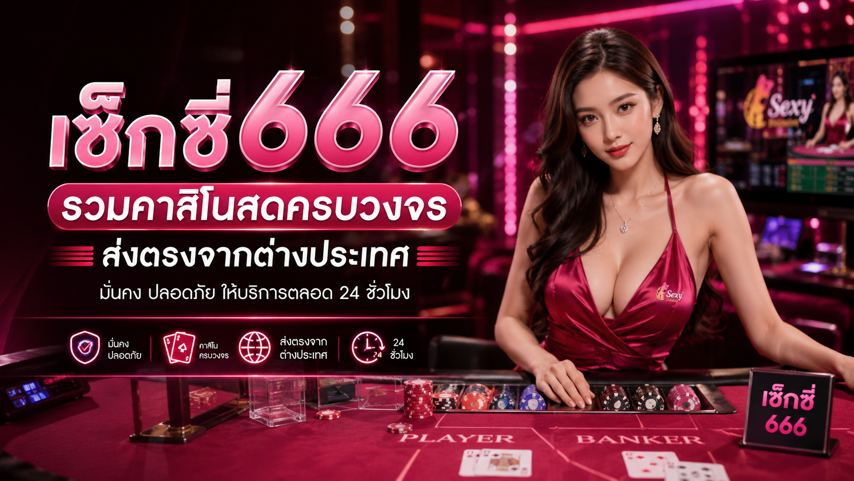 เซ็กซี่666 รวมคาสิโนสดครบวงจร ส่งตรงจากต่างประเทศ ปี 2026